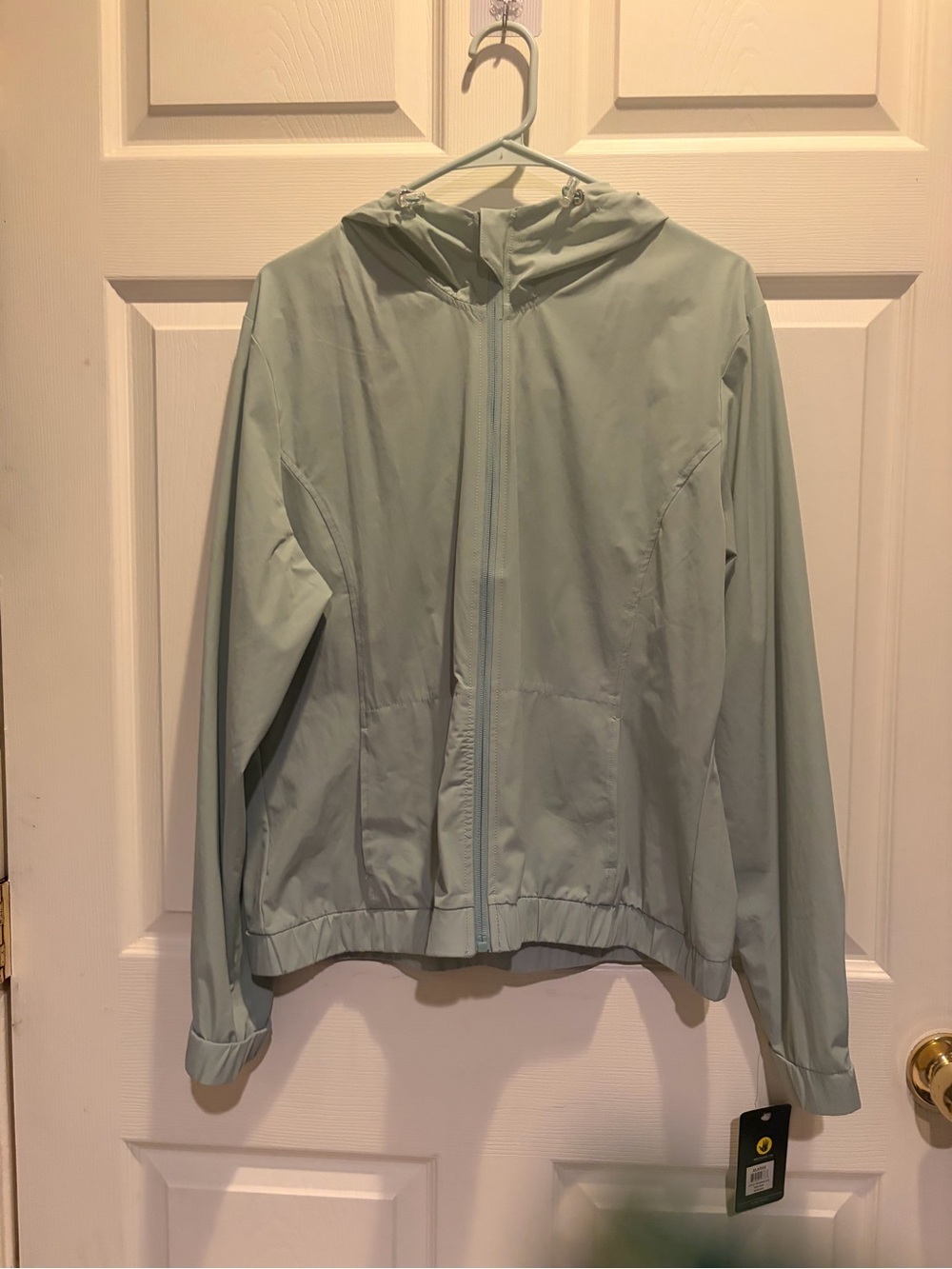 Light Sage Hooded Windbreaker Jacket - Body Glove NWT